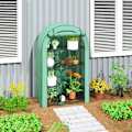 Miniatyrbillede 2 af 10: Rootz 4 -trins mini -grønhus - bærbart plantehus - tomatproducent - UV -beskyttelse - 100 x 45 x 160 cm