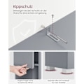 Miniatyrbillede 6 af 6: Rootz Mystic Grey Badeværelsesskab - Opbevaringsenhed - Højskab - MDF-konstruktion - Rummeligt design - Nem montering - 30cm x 30cm x 170cm