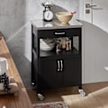 Miniatyrbillede 4 af 9: Rootz Modern Køkkenvogn - Vognopbevaringsvogn - Serveringsvogne - Køkkenskab med bordplade i rustfrit stål