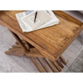 Miniatyrbillede 6 af 7: Rootz bord Massivt træ sheesham design foldebord serveringsbakke og bordramme sammenfoldelig landlig stil