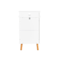 Miniatyrbillede 6 af 6: Rootz Sengebord - Natbord - Sidebord - Funktionelt med privatliv - Trådhul til opladning - Robuste bøgeben - 40 cm x 71 cm x 35 cm