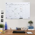 Miniatyrbillede 2 af 8: Rootz Whiteboard - Tavlekalender - Organisering af ferieplaner og månedlig planlægning - 1 penneholder - 4 tuscher og viskelæder - 90 x 60 cm
