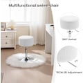 Miniatyrbild 5 av 8: Rootz Corduroy justerbar svängbar pall - Sminkstol - Möbelsittplatser - Andningsbar sits - 33,5 cm x (52-67 cm) x 33,5 cm