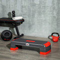 Miniatyrbillede 2 af 7: Rootz Stepper - Højdejusterbar - Aerobic Stepper - Plast - Skridsikker overflade - Rød + Sort - 78L x 28W x 10/15/20H cm