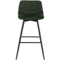 Pikkukuva 4 / 8: Rootz-baarijakkara - Työpöytäjakkara - Design-jakkara - samettia ja metallia - Mukava ja ergonominen - Vakaa ja kestävä - Monipuolinen ja tyylikäs - 4