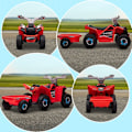 Miniatyrbillede 8 af 10: Rootz børnequad - ATV til børn - Elektrisk legetøj til kørestol - Udvikling af motoriske færdigheder - 106 cm x 41,5 cm x 48,5 cm