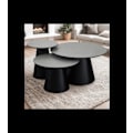 Miniatyrbild 4 av 11: Rootz soffbord - Runt bord - Modernt soffbord - Minimalistisk design - Hållbar MDF-konstruktion - Stabilt och säkert - 60x60x40 cm