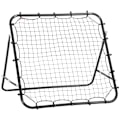 Pikkukuva 7 / 7: Rootz Rebounder - Jalkapallon rebounder - Takaisinpotkumaalin palautusseinäverkko - Metalliputki + PE-kangas - Musta - 96 x 80 x 96 cm