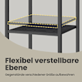 Miniatyrbillede 4 af 6: Rootz Bedside Bord - Side Bord - Skuffe & Rum - Rumbesparende design - 35,1 cm x 35,1 cm x 70,1 cm