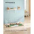 Miniatyrbild 2 av 8: Rootz White Metal Grid Storage Organizer - Wire Grid Rack - Grid Panel Organizer - Hållbara ABS-plastkontakter - Mångsidig förvaringslösning - Enkel m