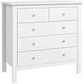 Miniatyrbillede 1 af 7: Rootz kommode - Skænk - Lydsvag åbning/lukning - Anti-tip - Spånplade - Hvid - 79 x 39,5 x 80,5 cm