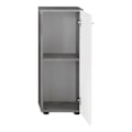 Pikkukuva 4 / 5: Rootz Chest of Drawers - Storage Unit - Dresser - Cabinet - Drawer Stand - Organizer - Commode - Concrete Stone Melamine & White Gloss - 32x82x28 cm