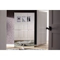 Miniatyrbillede 2 af 7: Rootz Mirror Wardrobe - Storage Closet - Clothing Cabinet - Organizer - Dressing Unit - White - 111x191x34 cm
