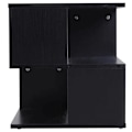 Pikkukuva 7 / 11: Rootz Side Table - 2-tier Side Table - Bed Table With Modern Design - Coffee Table For Office - Living Room - Dining Room - Black - 40 x 40 x 43 cm