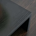 Miniatyrbillede 8 af 10: Rootz-skærmstativ - 3 hylder - Længdevinkeljusterbar - Dobbeltskærmstativ - Træhylde - Skærmholder til computer - Sort - 80-117 x 23,5 x 10 cm