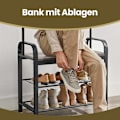 Pikkukuva 4 / 6: Rootz Cloakroom Stand - vaatekaappijalusta - käytävän järjestäjä - kenkäpenkki - 72 cm x 33,7 cm x 183cm