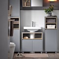 Miniatyrbillede 3 af 8: Rootz Sink Cabinet - Vanity Cabinet - Badeværelsesopbevaring - Forstørret lagerplads - 60x61x30cm - Vandbestandig silikonefodpuder