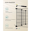 Miniatyrbillede 6 af 8: Rootz Black Metal Grid Storage Organizer - Wire Grid Rack - Grid Panel Organizer - Holdbar ABS-plastik - Alsidig opbevaringsløsning - Nem montering -