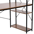 Pikkukuva 9 / 10: Rootz Computer Workstation - Computer Table - Work Table - Office Table - Desk With Shelf - Black - 120x64x121cm