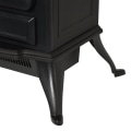 Miniatyrbillede 10 af 11: Rootz elektrisk pejs - sort - metal, glas - 16,34 cm x 11,02 cm x 21,65 cm