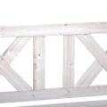 Miniatyrbillede 5 af 7: Rootz opbevaringsbænk - 2-personers havebænk - med opbevaringsplads - massivt træ - hvid - 115 x 61 x 85 cm