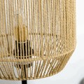 Miniatyrbillede 5 af 7: Rootz gulvlampe - Sengelampe - 2-delt lyssæt - 1 gulvlampe - 1 bordlampe - Metal/papirsnor - Natur/sort - 38cm x 38cm x 158cm