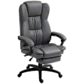 Miniatyrbillede 1 af 11: Rootz Justerbar drejestol - Kontorstol - Ergonomisk hvilestol - Massagefunktion - Faux læder - 68,5x68,5x113-121cm