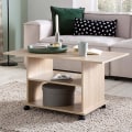 Pikkukuva 2 / 7: Rootz Design sohvapöytä 95 x 51 x 54,5 cm Sonoma Pyöritettävä pyörillä - Sohvapöytä Sohvapöytä - Sohvapöytä Loungepöytä - Sohvapöytä säilytystilalla