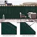 Miniatyrbild 5 av 7: Rootz HDPE Privacy Fence Screen - Solskydd - Utomhusbarriär - Rivbeständig, UV-block, Enkel installation - Grön - 1m-2m x 6m-25m