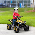 Pikkukuva 2 / 10: Rootz Kids Electric Quad - Ride on 4 Wheeler - Keltainen + musta - LED-ajovalot - MP3-soitin - 83cm x 53cm x 55,5cm