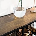 Miniatyrbillede 2 af 9: Rootz Industrial Style Køkken Spisestue Opbevaring Hylde Skænk Sidebord End Bord Vinreol