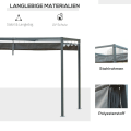 Miniatyrbillede 4 af 9: Rootz Pergola havepavillon terrasseoverdækning - Udendørs pavillon - Solafskærmning - UV- og vandafvisende - 298 cm x 213 cm x 221 cm - Metal og polye