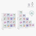 Miniatyrbillede 3 af 7: Rootz børnegarderobe - Kids Cube Opbevaringssystem - Garderobe med døre - Gør det selv opbevaringsskab - Hvid - 153 x 31 x 153 cm