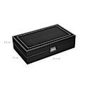 Pikkukuva 3 / 6: Rootz Watch Box - Tyylikäs kellolaatikko 12 kellolle - Kellon säilytysrasia - Ylellinen kellokotelo - Matkakellokotelo - Monipaikkainen kellolaatikko