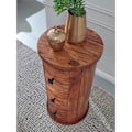 Miniatyrbillede 2 af 6: Rootz kommode - Sidebord - Skænk - 3 skuffer - 65 cm - Massivt træ - - Sideskab - Brun
