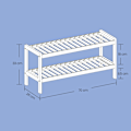 Miniatyrbillede 5 af 5: Rootz Bamboo Shoe Shelf - Shoe Organizer - Storage Rack - Ideel til sneakers & Boots - 70 cm x 26 cm x 33 cm