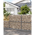Pikkukuva 7 / 8: Rootz Silver Gabion Set - Metalliverkko - Spiraalitikku - Välikoukut - Galvanoitu teräs - 100 cm x 50 cm x 30 cm - Vahva ja kestävä - Helppo koota - M