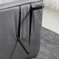 Miniatyrbillede 9 af 10: Rootz 2-personers fløjlssovesofa - sovesofa - sovesofa - Justerbart ryglæn - tyk polstring - 102 cm x 73 cm x 81 cm (sofa) / 183 cm x 98,5 cm x 26 cm