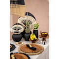Miniatyrbillede 4 af 8: Rootz Styly Black Vase - Terracotta Masterpiece - Eartancware - Coastal Vibes - 29 cm x 29 cm x 23 cm