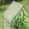 Miniatyrbillede 5 af 7: Rootz Drivhus - Cold Frame Drivhus - Film Drivhus - Mini Drivhus - Stål - Plastik - Gennemsigtig + Sort - 90 cm x 90 cm x 145 cm