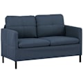 Miniatyrbild 10 av 10: Rootz 2-sits soffa - Loveseat - Klädd soffa - Elegant design - 135L x 67W x 80H cm - Krämfärgad - Tyg i linne-look