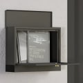Pikkukuva 7 / 7: Rootz-postilaatikko - Postilaatikko - Moderni muotoilu - Säänkestävä - Galvanoitu teräs - Lukittava - Musta - 36,5 X 11,5 X 29 cm