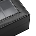 Miniatyrbild 6 av 7: Rootz Watch Box - Klockorganisator - Klockförvaring - Sammetsfoder - Glaslock - Perfekt presentidé - 30 cm x 11,2 cm x 8 cm