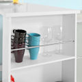 Miniatyrbild 6 av 8: Rootz- Kök Matbord-Barbord Soffbord med 3-vånings förvaringsställ, vit