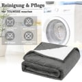 Miniatyrbillede 9 af 9: Rootz vægtet terapitæppe - Angstlindrende tæppe - Stresstæppe - Dobbeltsidet flannel & sherpa - Dyb trykstimulering - Jævn vægtfordeling - Holdbar kon