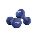 Pikkukuva 1 / 7: Rootz Blue Neopreenipäällysteiset käsipainot - Valurauta - Voimaharjoittelu - 20,5 cm x 9,5 cm - 11,5 cm x 3,9 cm - 2 x 4 kg