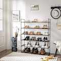 Miniatyrbillede 3 af 9: Rootz skostativer - Sæt med 2 - Sko Organizer - 24-30 par sko - Stabelbar - 92 x 30 x 53 - Metal - Sort