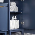 Miniatyrbillede 8 af 9: Rootz Højt badeværelsesskab - Opbevaringsorganisering - Reol - MDF & fyrretræ Konstruktion - Justerbar hylde - Anti-Tip Design - 35cm x 170cm x 30cm