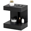 Miniatyrbillede 1 af 11: Rootz Bedside Table - Side Bord - Sofabord - Skjult skuffe & opbevaring - 40L x 30W x 46H cm