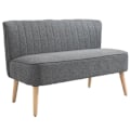 Miniatyrbillede 1 af 7: Rootz Sofa - Sofasæde - 2-personers Sofa - Lounge Sofa - Lysegrå - 117 x 56,5 x 77 cm